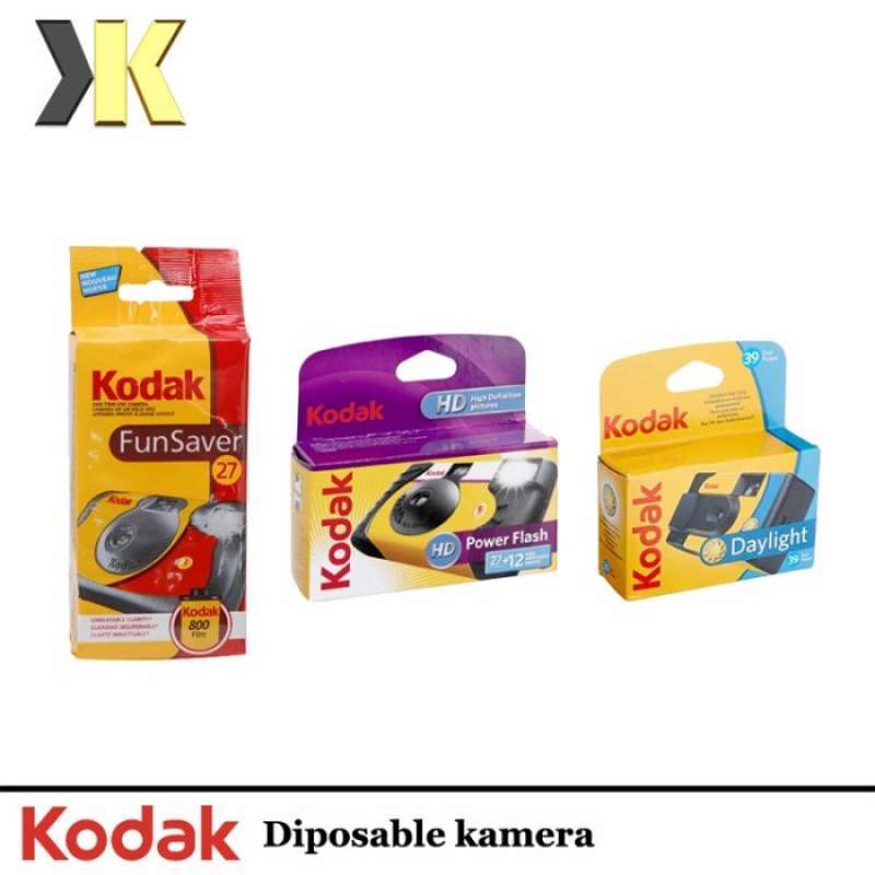 Jual Kodak Power Flash / Daylight/ Funsaver Singleuse Disposable Camera Funsaver 27+12 Di