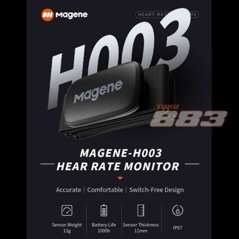 Promo Magene H64 Heart Rate Sensor Monitor - Dual Mode Bluetooth 4.0 ...