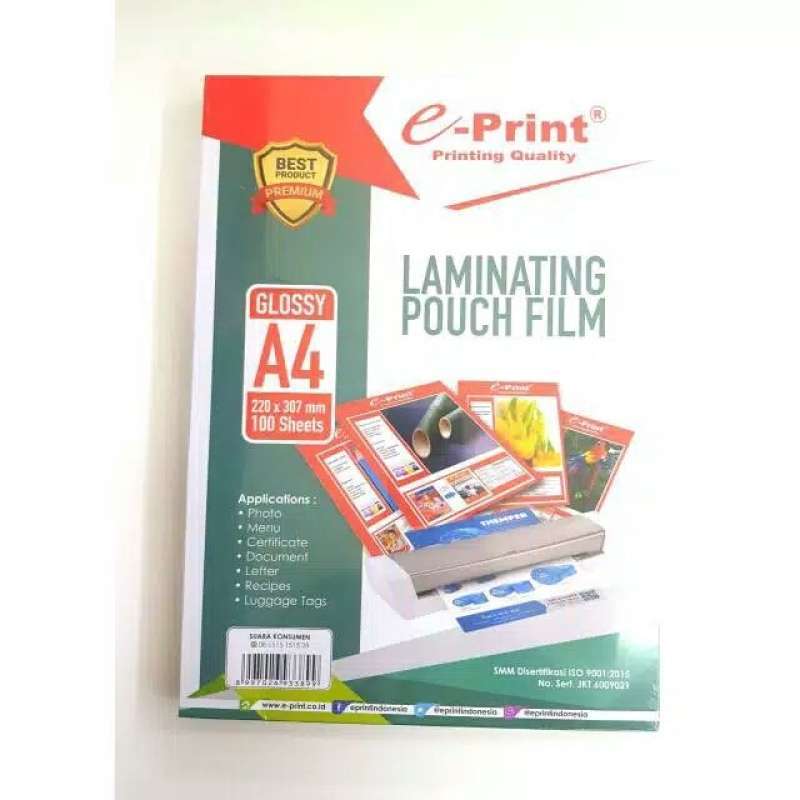 Jual Kertas Laminating Ukuran A4 Merek Eprint Di Seller Owl Store