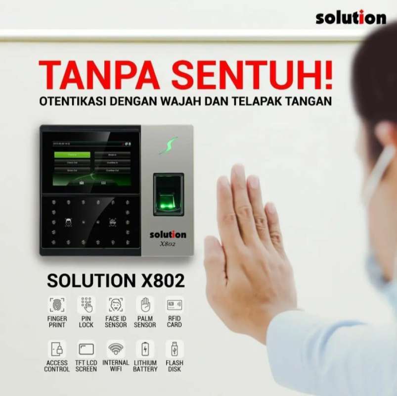 Promo Mesin Absen Support Akses Door X802 Finger Telapak Tangan Wajah Promo Mesin Absen Support Akses Door X802 Finger Telapak Tangan Wajah