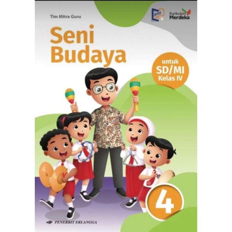 Jual Seni Budaya Sd/mi Kelas 1 2 3 4 5 6 Erlangga - Kurikulum Merdeka ...