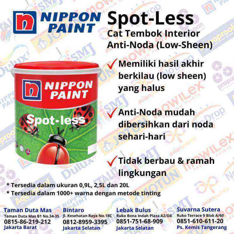 Jual Cat Tembok Interior Nippon Paint Spotless Abacadabra Dan Tinting Kemasan 20 Liter Di Seller