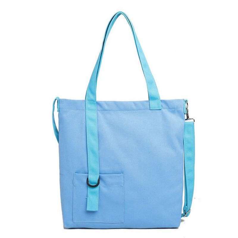 Color Cotton Canvas Shopping Tote Bag Minimalist 223-16