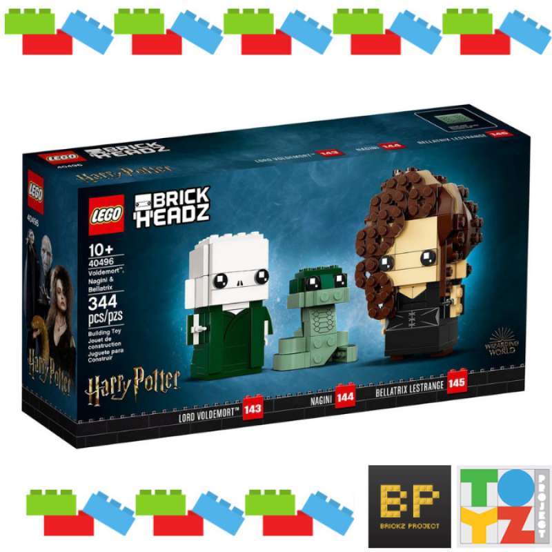 Jual LEGO 40496 Brickheadz Voldemort, Nagini Bellatrix Di Seller