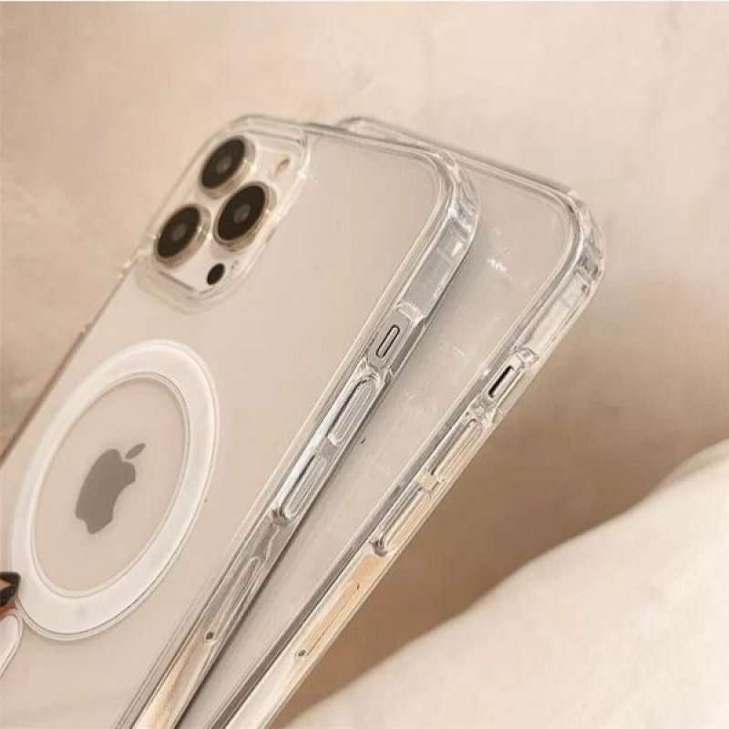CASE MAGSAFE IPHONE 7+ 8+ PLUS SE 2020 X XS MAX XR 11 12 13 14 15 PRO  MAX 14+ 15+ PLUS BACK COVER MAGNETIC HYBRID CASING WIRELESS CHARGE
