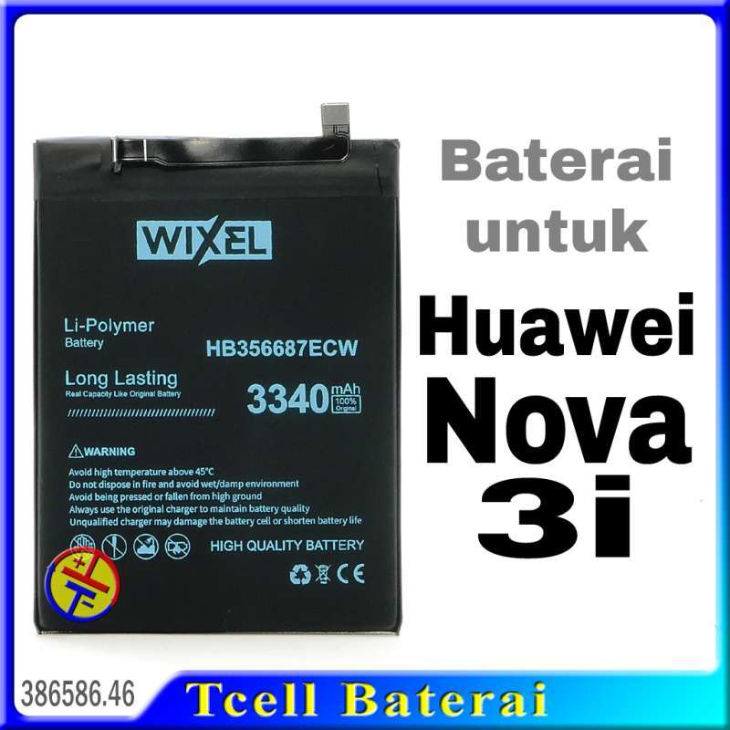 Baterai Wixel HB356687ECW untuk Huawei Nova 3i INE-LX2 INE-LX2r INE-LX1  INE-LX1r