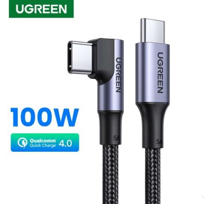 Jual Ugreen Kabel Data Charger Usb Type C To C 2m 5a 100w Elbow Pd Qc ...