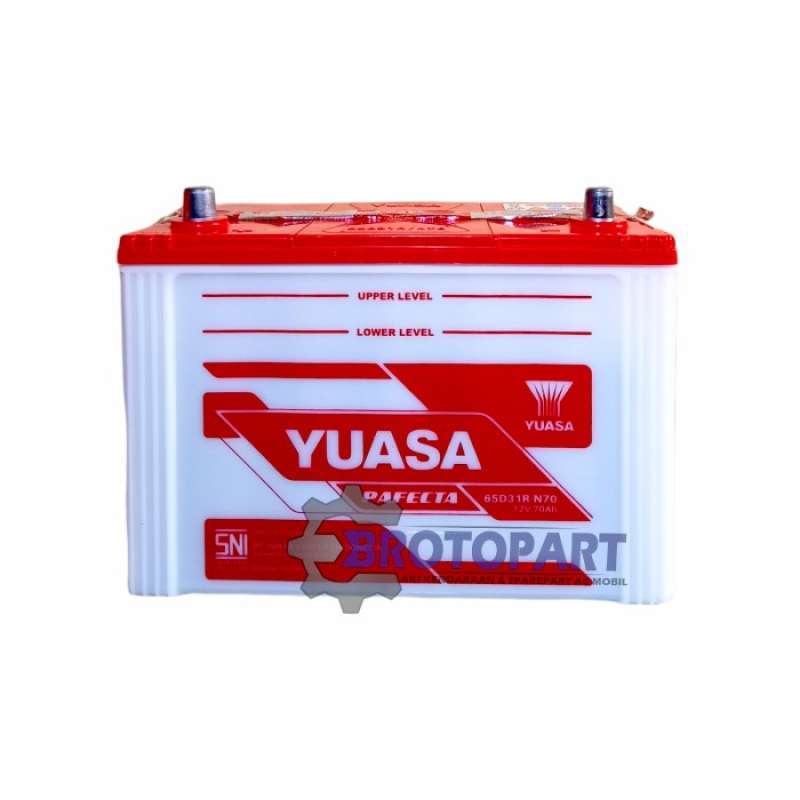 Promo Aki Mobil Yuasa N70 Pf 65d31r 12v 70ah Original Accu Basah Diskon