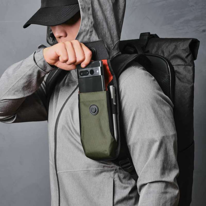 ALPAKA Modular Sling V2 - Crossbodytas, Schoudertas en Telefoontas met Magnetisch Telefoonvak, Afneembare Verstelbare Schouderriem en Waterdichte Ritsen (X-Pac Zwart