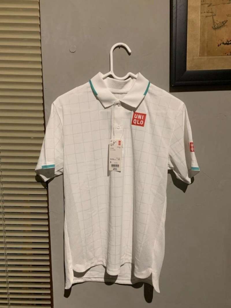 Jual Uniqlo Roger Federer Wimbledon Original Jersey Baju Tennis Polo ...