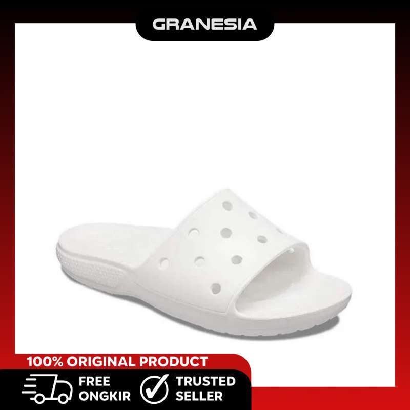 Crocs Classic Geometric Unisex Slide V2 209608100|Sendal Jalan Wanita Pria
