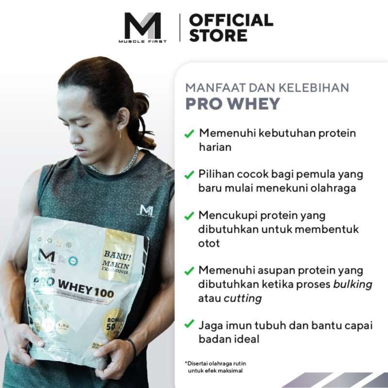Jual Muscle First Pro Whey 100 4lbs/1800gr - M1 Whey Susu Protein