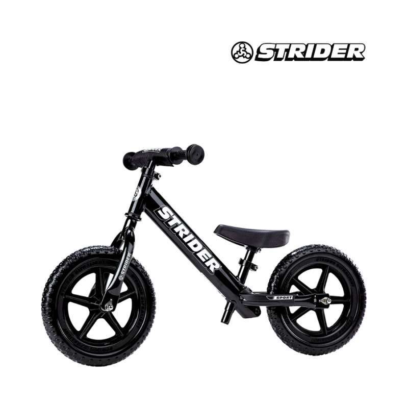 STRIDER Balance Bike 12 Sport Black Sepeda Keseimbangan