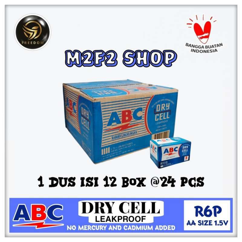 Promo Batu Baterai Abc Biru Dry Cell Ukuran Kecil Aa Type R6p Iec/sum-3 ...