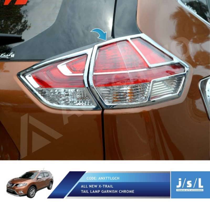 Promo All New Xtrail Garnish Belakang Jsl Tail Lamp Garnish Chrome Baru