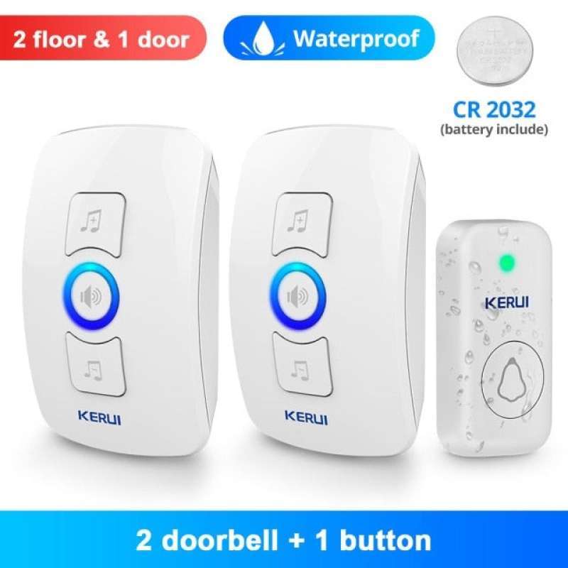 Jual Bel Pintu Wireless Kerui M525 Dengan F15 Waterproof Ip55 2 ...