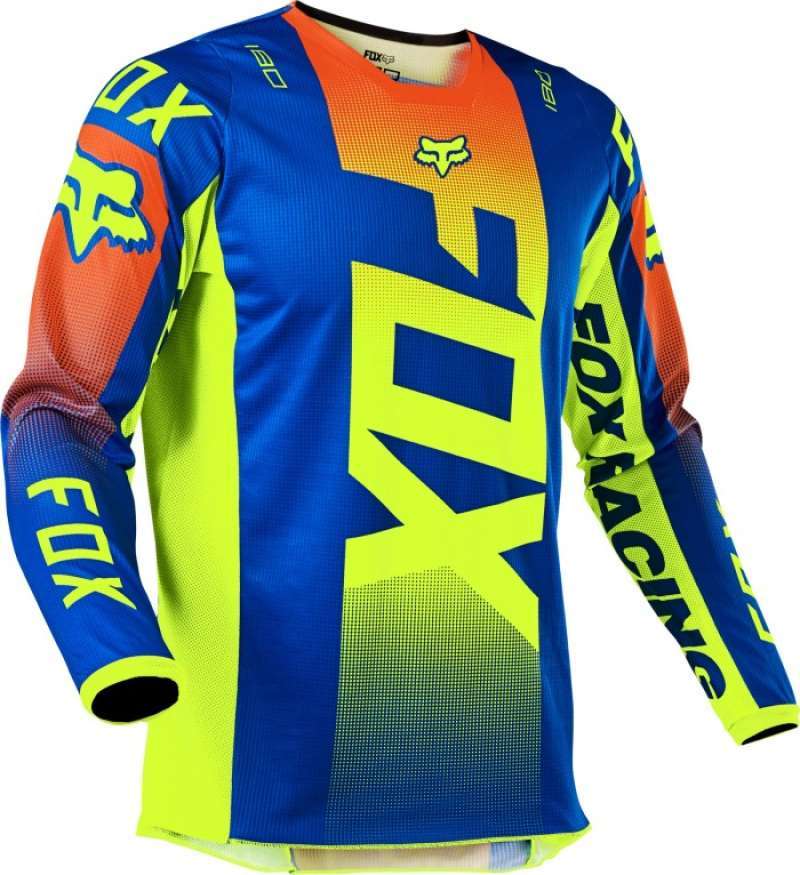 FOX Racing Youth 180 Oktiv Jersey Motocross Anak [BLU]