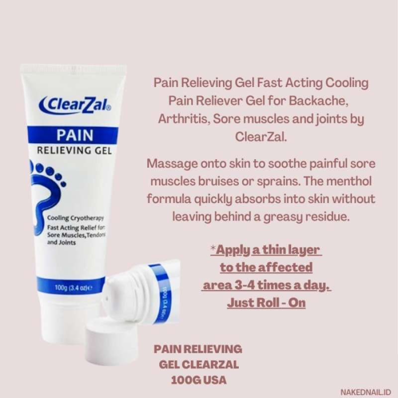 Promo Clearzal Pain Relieving Gel Untuk Keseleo Otot Tegang Pegal Di