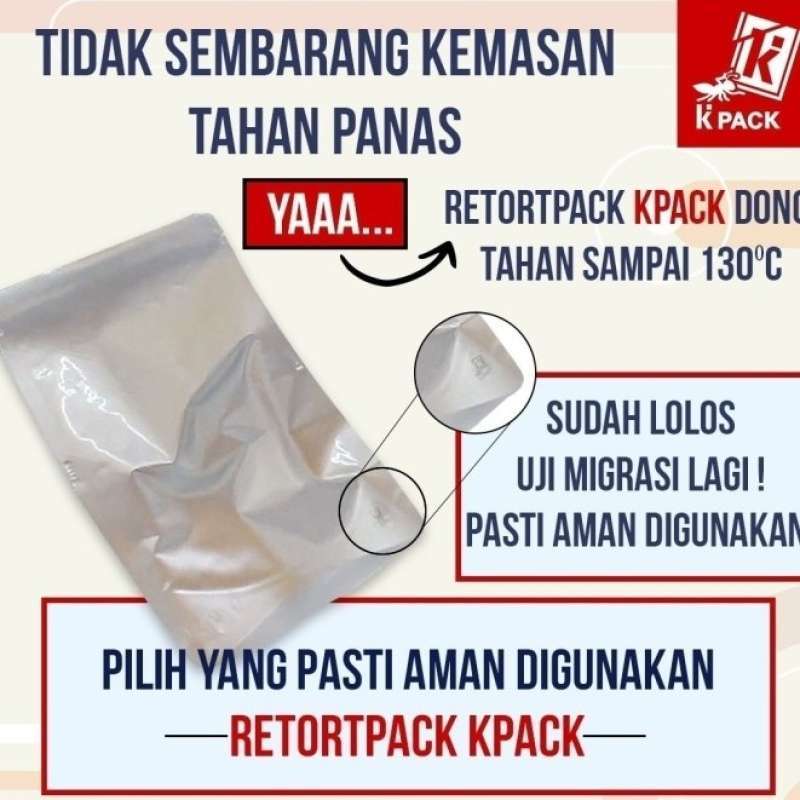 Promo Kpack Retort Bag Pack 100pcs Kantong Presto Kemasan Alu Retot ...