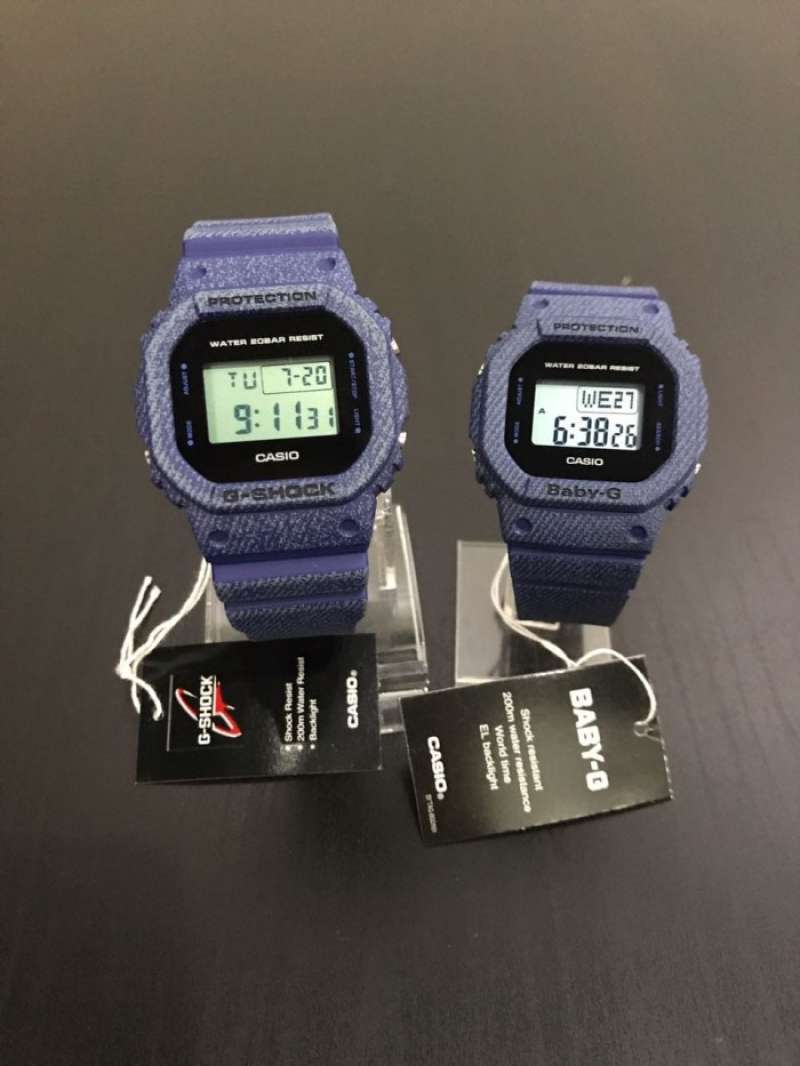 Casio Gshock Couple Set DW 5600DE 2 BGD 560DE 2