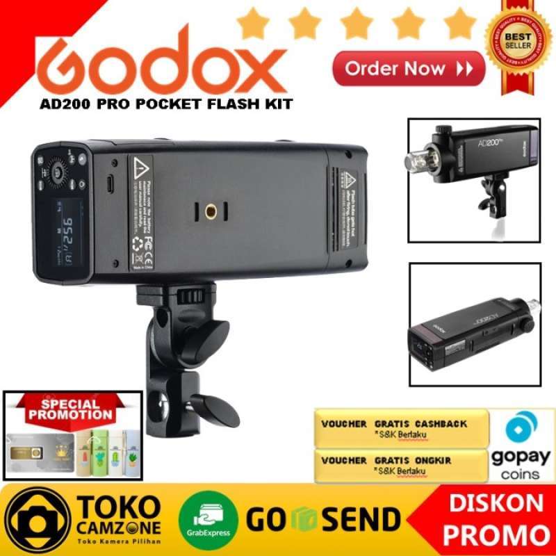 REGNO Unito GODOX 2.4 TTL HSS Due Teste AD200 +X2T-C Flash Per - Foto 10