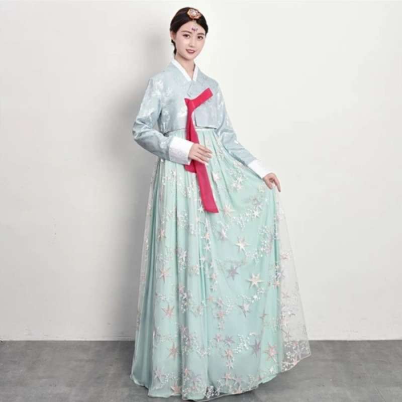 Jual Korea Hanbok Adult Woman Traditional Dress Baju Adat Korea Wanita 2 M Blue Pink Di Seller Winter Cengkareng Timur Kota Jakarta Barat Blibli