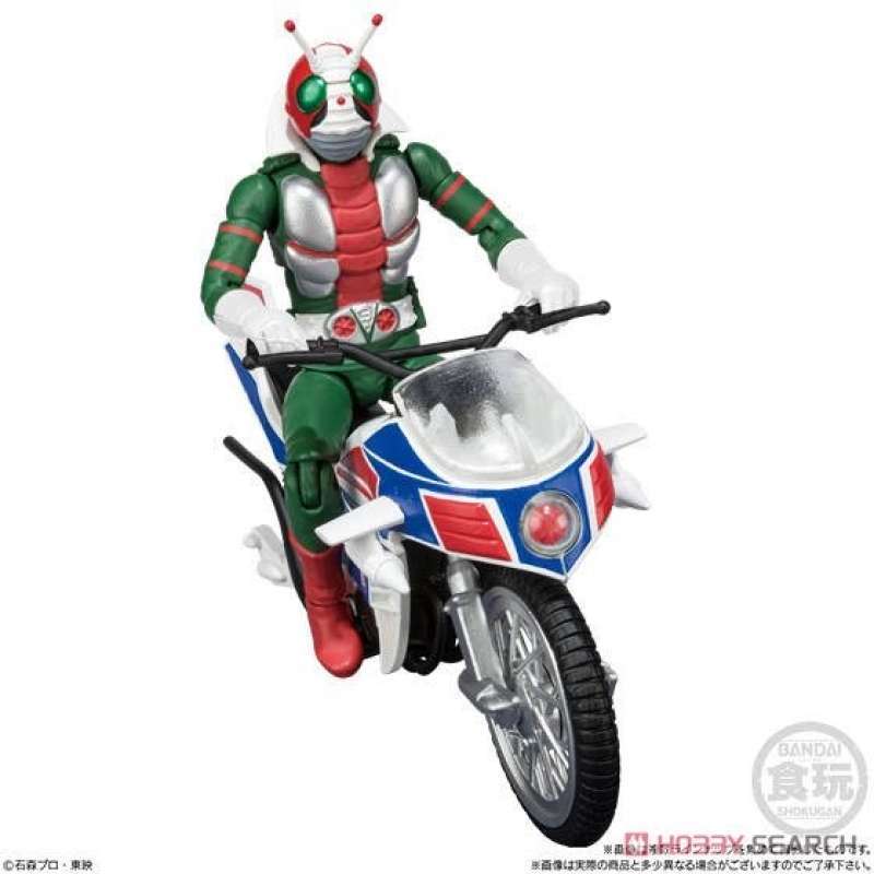 Promo Shodo X Kamen Rider Showa V3 Hurricane Bike Bandai - V3 New Misb ...