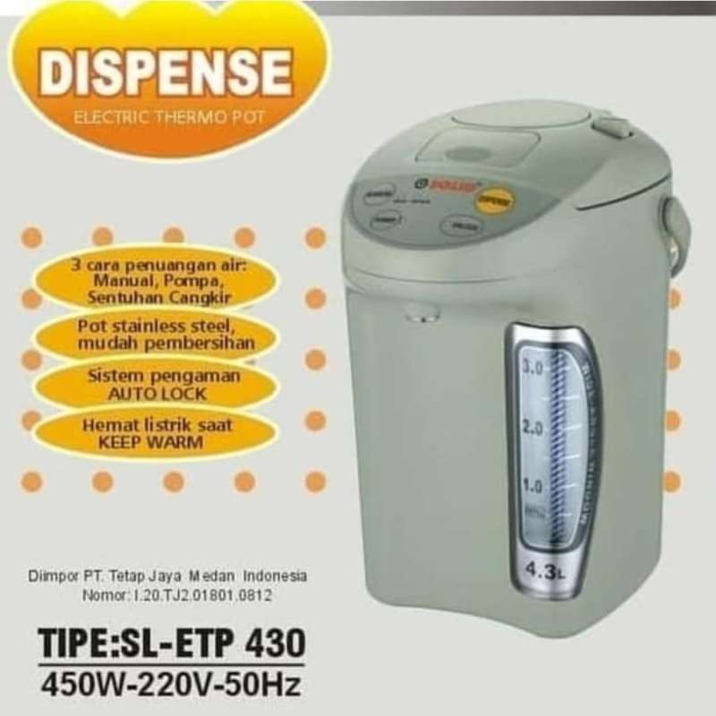 Termos Elektrik Liter SOLID Electric Thermo Pot Thermos Listrik