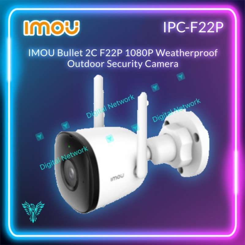 Promo Imou Bullet 2c F22p 1080p Weatherproof Outdoor Security Camera