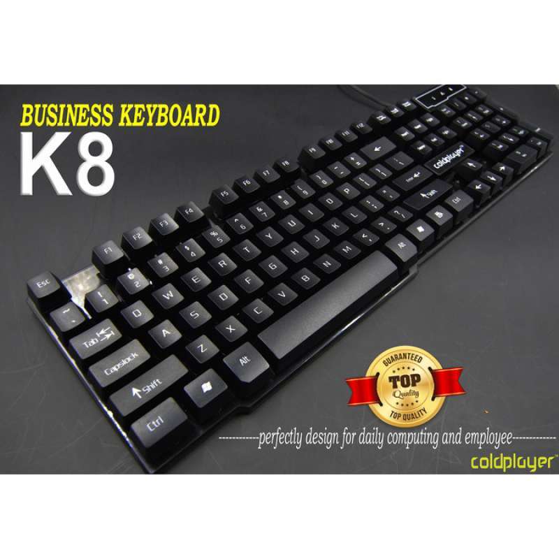 Promo Keyboard Daily Office Coldplayer K8 Black/white Quality Diskon 23 ...