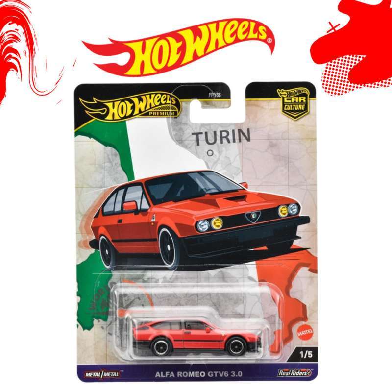 Hot Wheels 1/64 Alfa Romeo GTV6 3.0 World Tour #1/5 - Édition Real Riders 2024