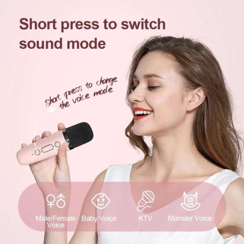 Jual Zola Speaker Microphone Bluetooth Karaoke Set Mini Full Bass ...