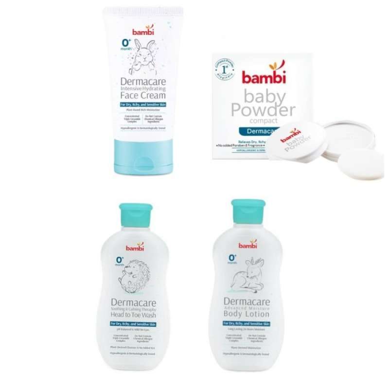 Promo Bambi Baby Dermacare For Sensitive Skin Face Cream/body