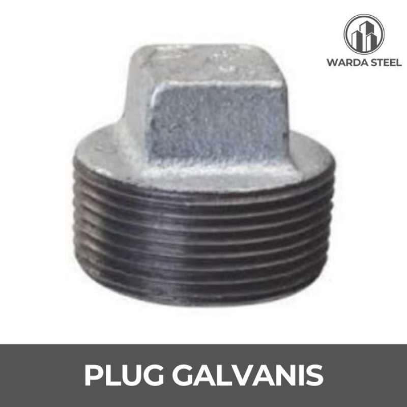 Plug Point Besi Jual Plug Galvanis 1/2 Besi Drat Luar - Dop Tutup Pipa 1/2 Inch Di ...