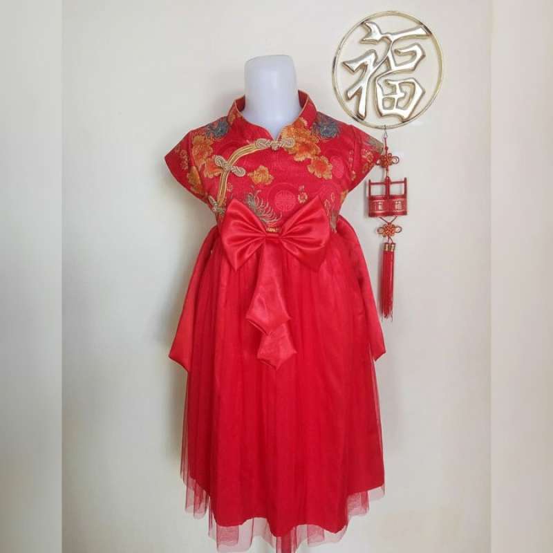 Jual Gaun Cheongsam Modern Anak Perempuan Bahan Satin Premium Di Seller Osgard Cengkareng Timur Kota Jakarta Barat Blibli