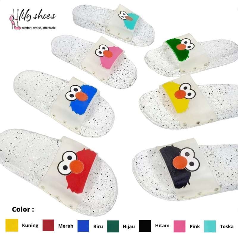 Jual Lily Shoes Elmo White Sendal Santai Karakter Lucu Slop Karet Di Seller Dalleya Shoes Bogor Official Store Cibadak Kota Bogor Blibli