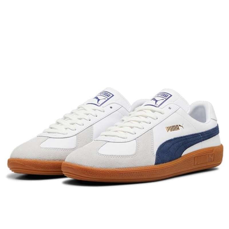 Sepatu Casual Pria PUMA Army Trainer White-Club Navy 386607 17