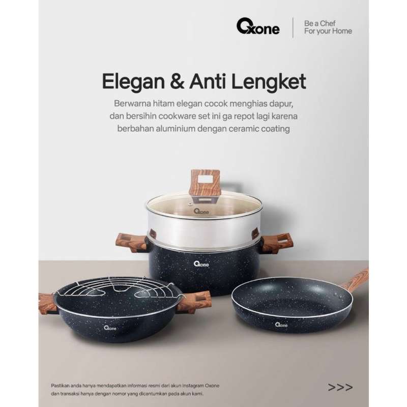 Promo Oxone Ox997 Performa Cookware Set 10 Pcs Diskon 49% Di Seller ...