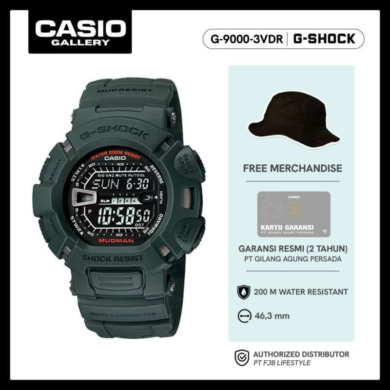 Tali jam g shock mudman online