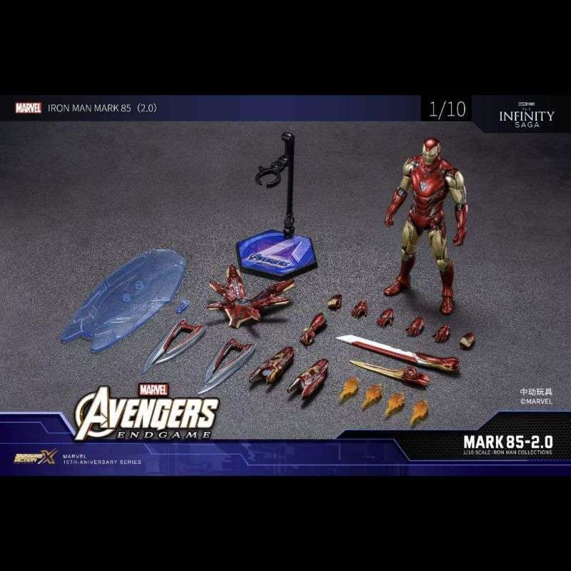 Man Mark 85 Iron Man Juguetes ZD Toys Marvel Avengers End Game