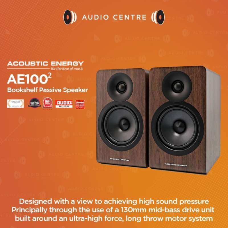 Acoustic Energy AE100 MK-II MK II AE100² Passive Bookshelf Speaker