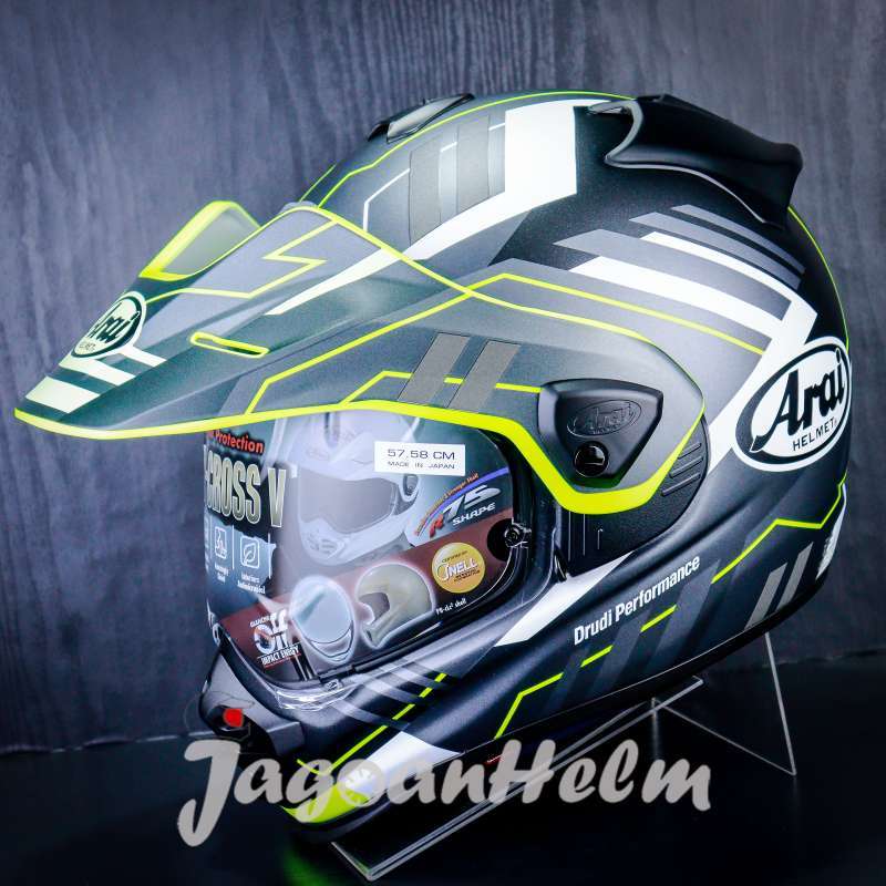 Promo Arai Helm Tourcross V Trail Yellow Arai Tour Cross V