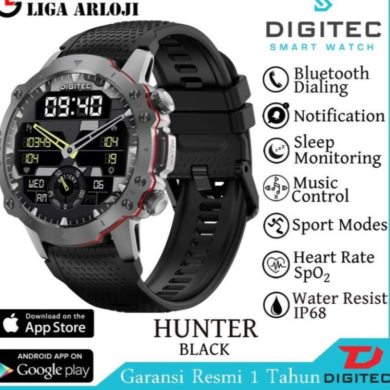Digitec Smart Watch HUNTER Jam Tangan Smartwatch Original Garansi resmi  Tahun - Main Image