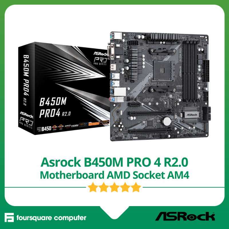 Asrock B450M PRO Motherboard AMD Socket AM4