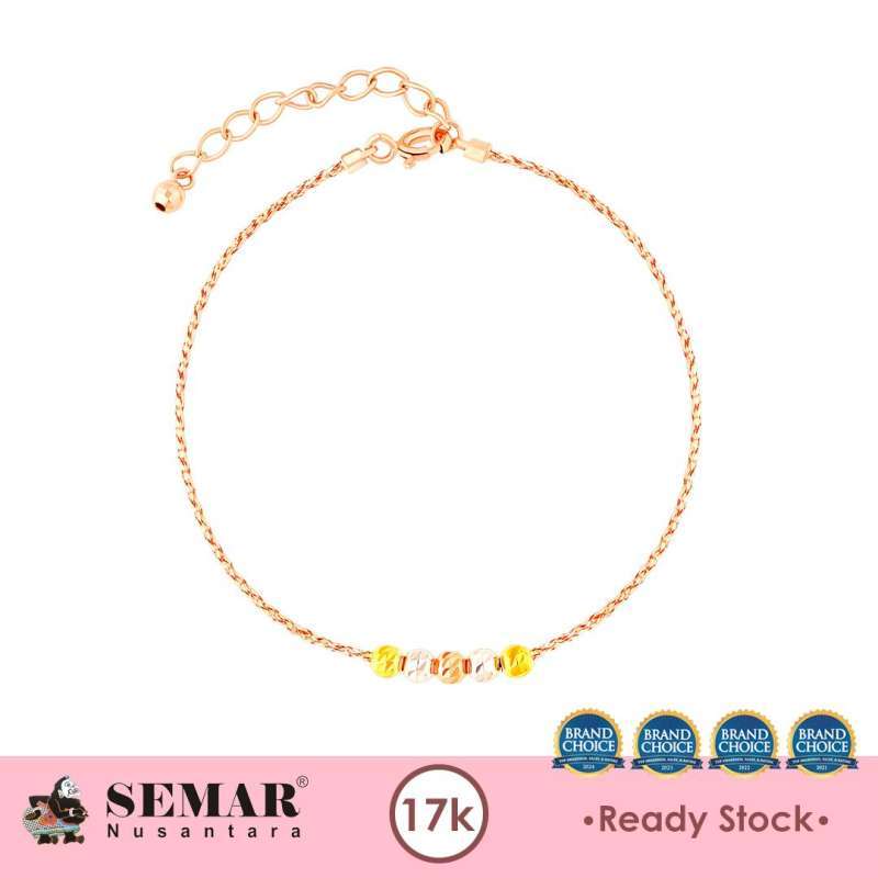 Jual Gelang Emas Choker Launa Candy Rose Gold 17k Semar Nusantara