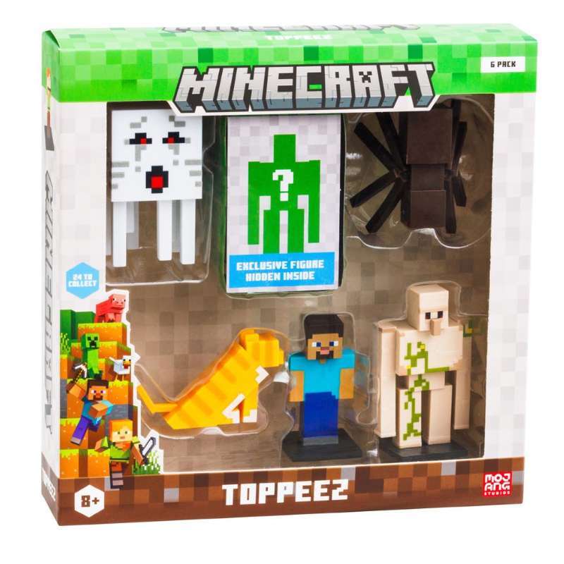 Mainan Minecraft 3D Toppeez pack Deluxe Box
