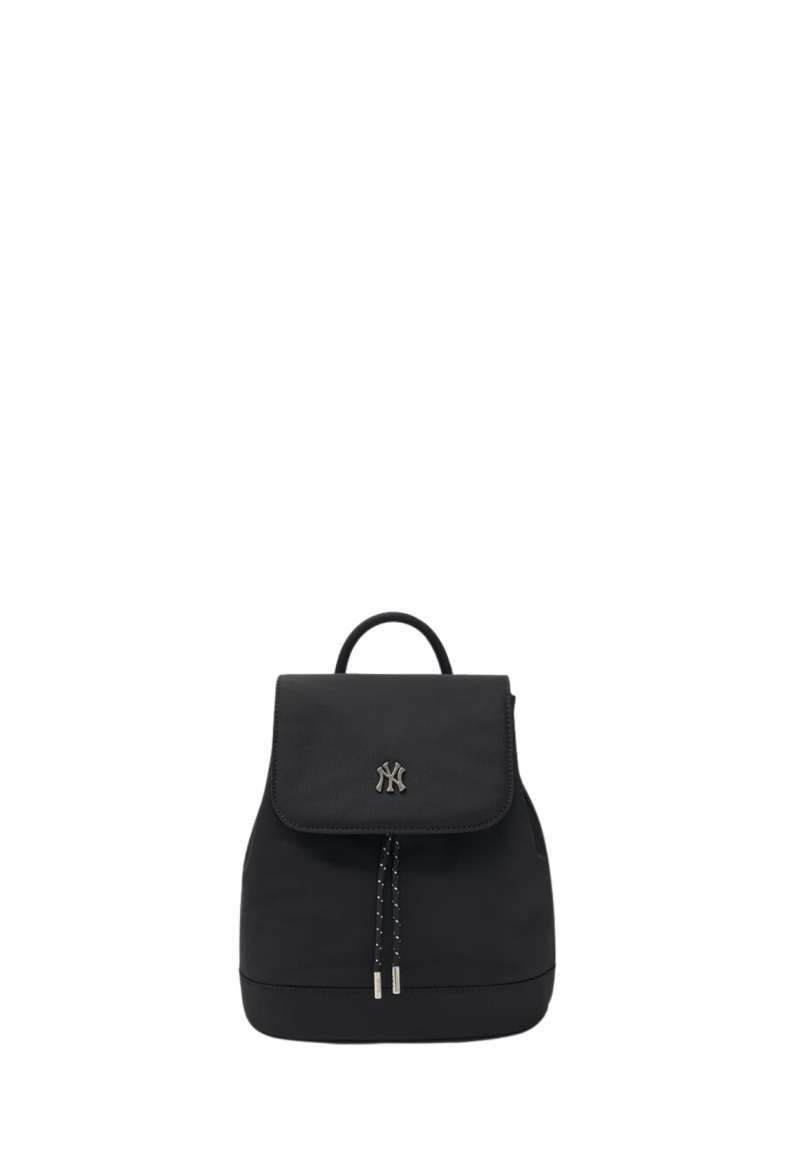 ★MLB Korea★ Basic Nylon Sportive Backpack NY Black 3ABKM06 MLB KOREA Basic Nylon Sportive Round Shoulder Bag New York