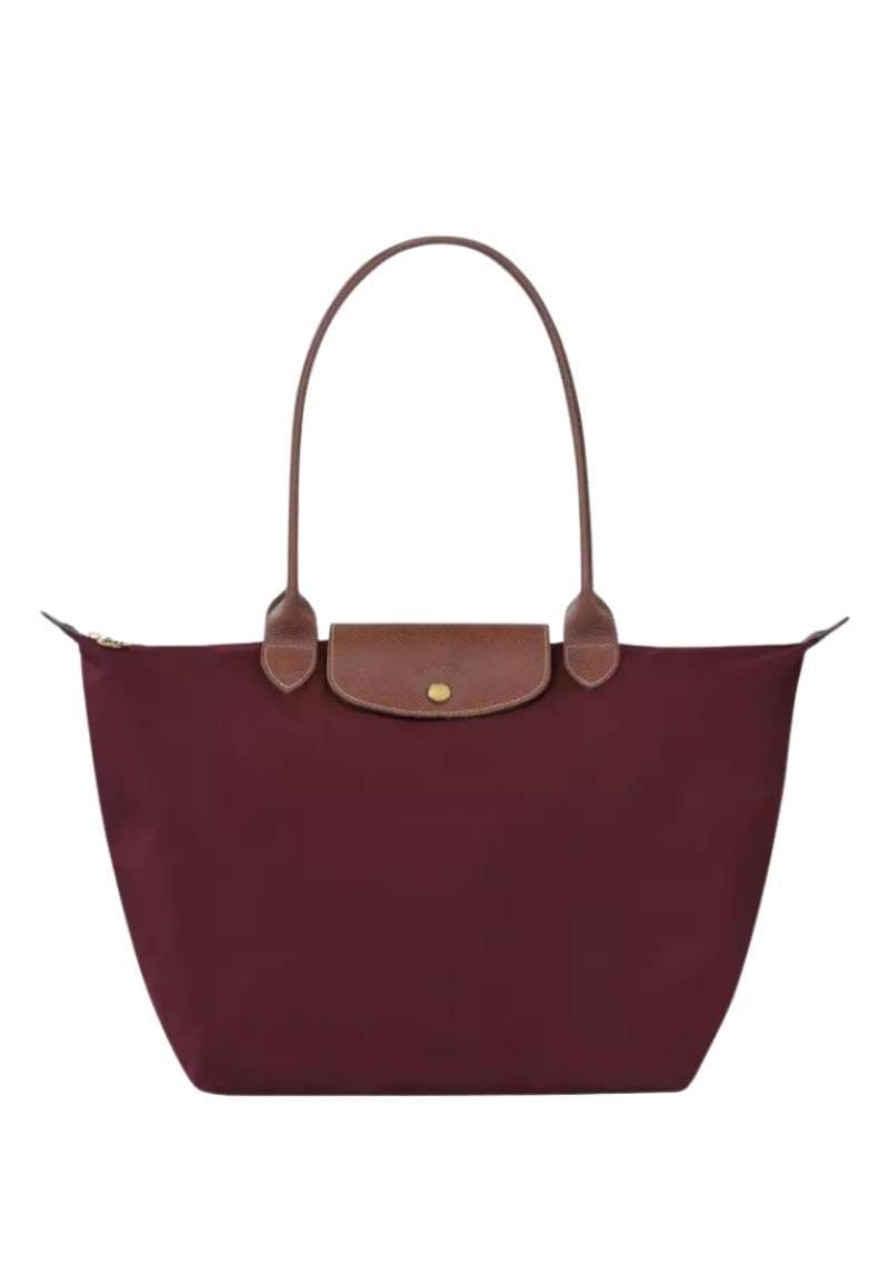 Promo Longchamp Le Pliage Original L Tote Bag Burgundy Diskon