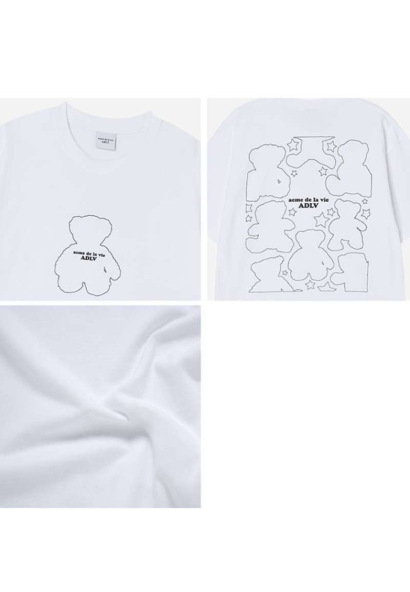 Promo [adlv] Acmedelavie Bear Doll Line Archive Short Sleeve