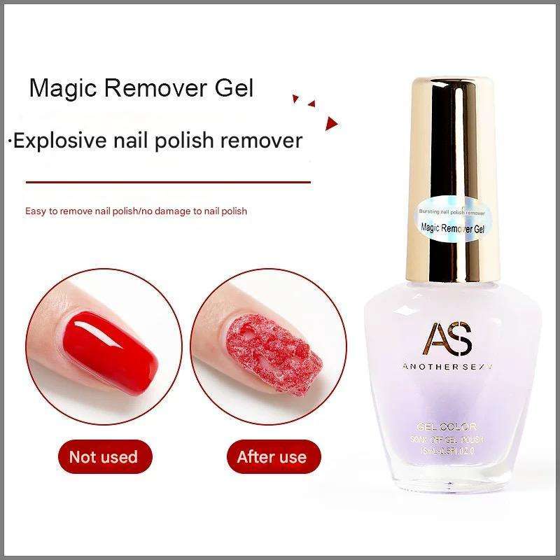 AS Magic Remover Gel Pembersih Kutek Gel instan 15ml Profesional Nail Art  Another Sexy Manicure Pedicure Nail Polish